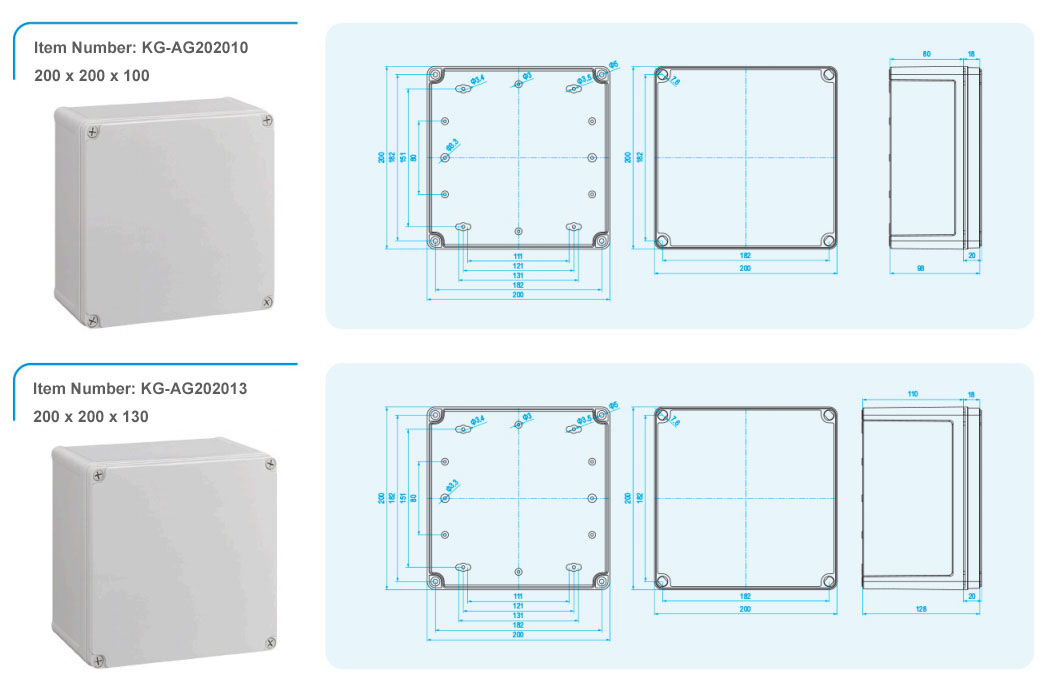 abs waterproof cable box