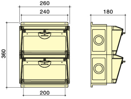 Combinedable Waterproof Distribution Box