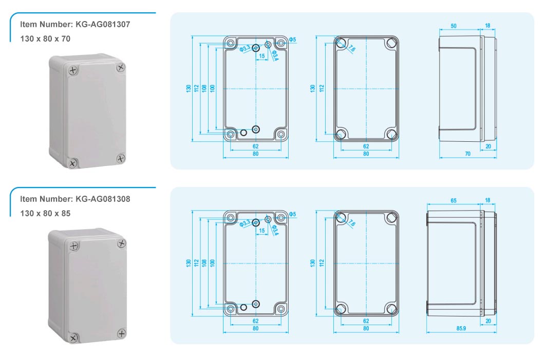 kg-ag series junction box