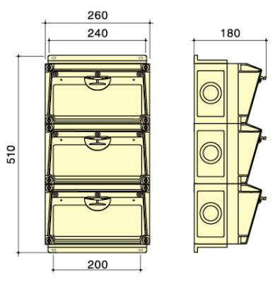 Combinedable Waterproof Distribution Box