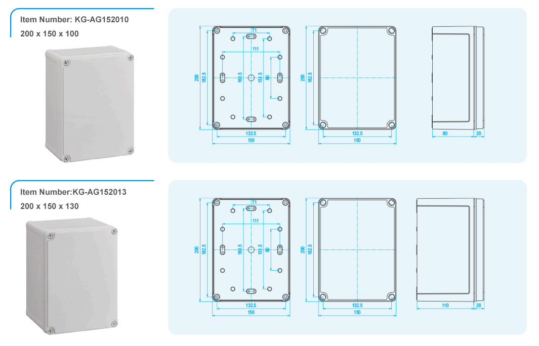 abs waterproof cable box