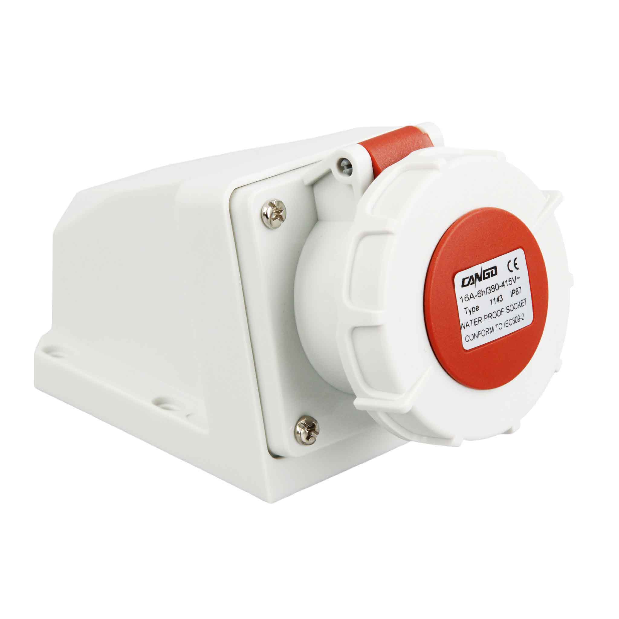 KG-1143/KG-1243 16A 32A IP44 Industrial Socket CANGO KG-1143/KG-1243 16A 32A IP44 Industrial Socket for industrial power connection