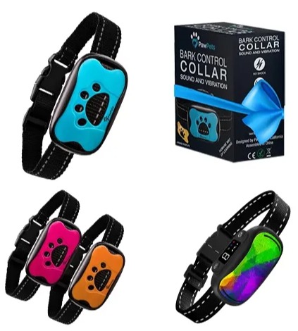 custom dog bark collar colors and package