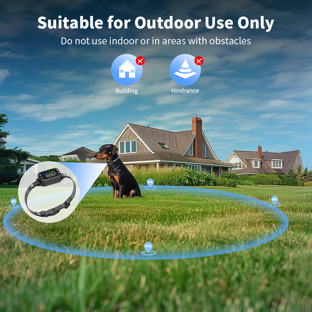 outdoor use gps fence for dogs
