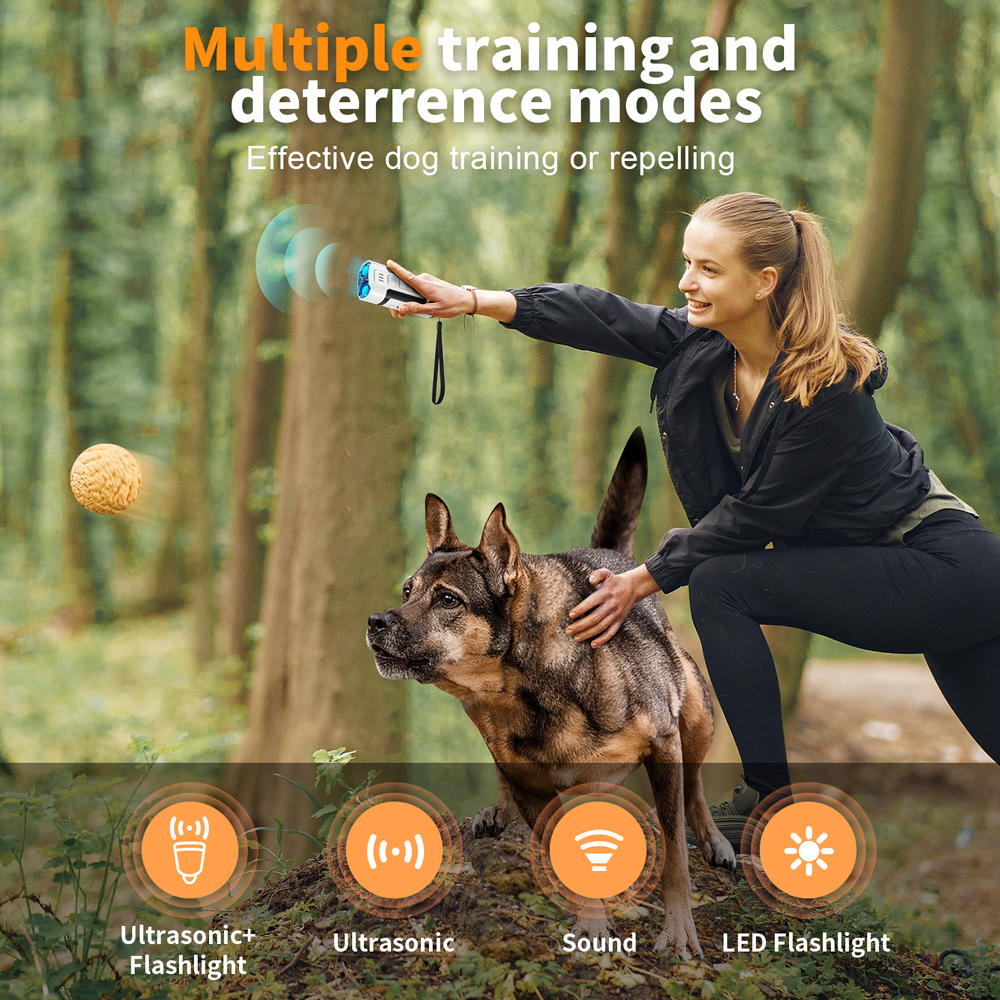 ultrasonic dog trainer with multiple training modes