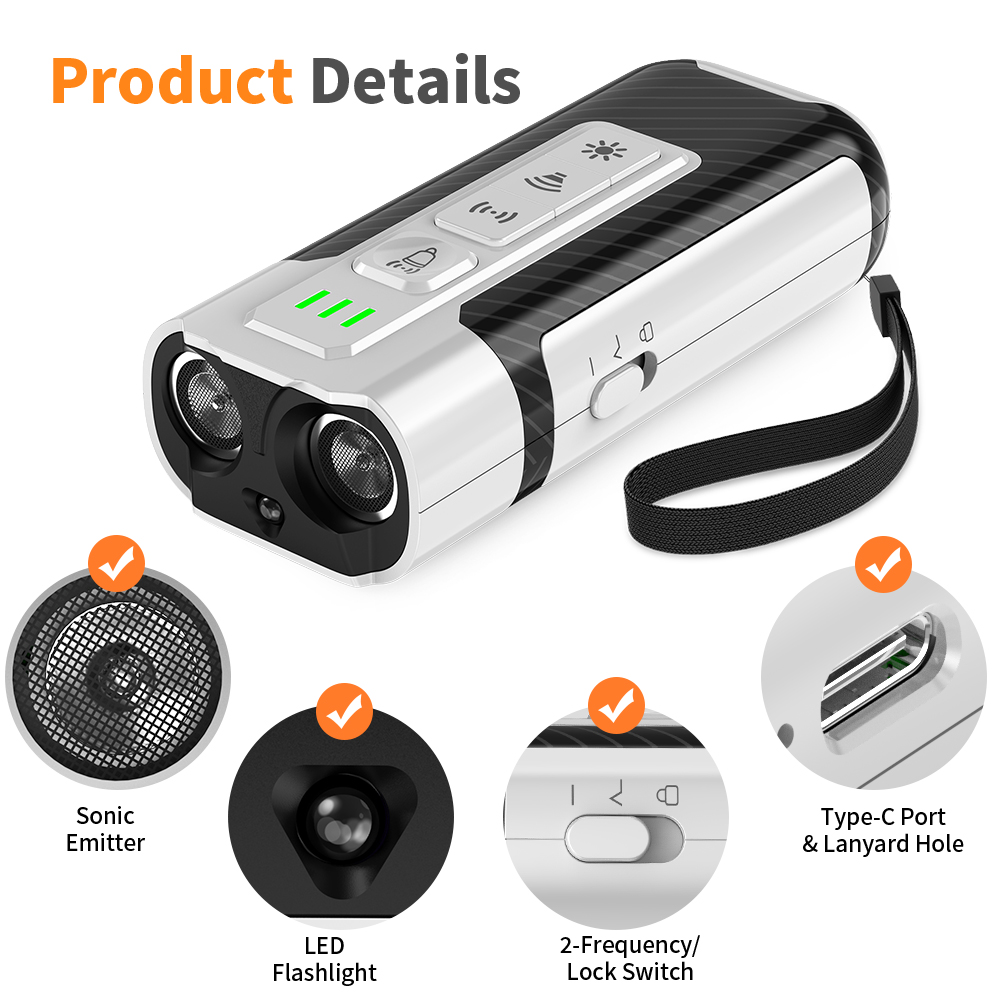 details of U59 ultrasonic dog repellent