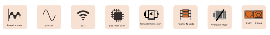 battery inverter main features