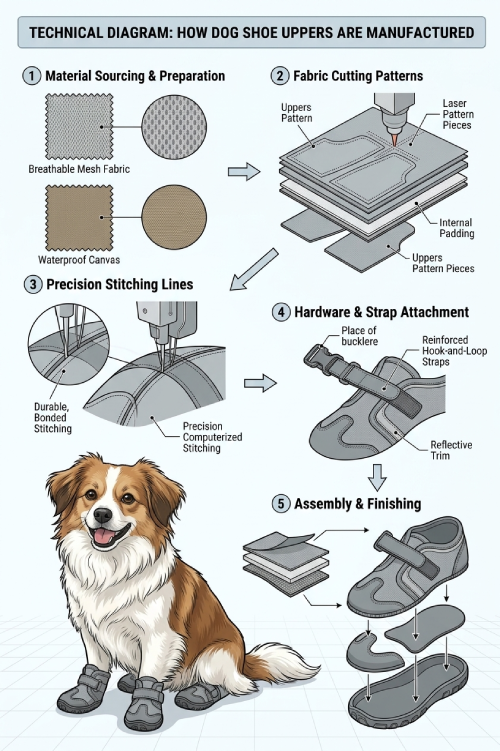 dog shoe uppers