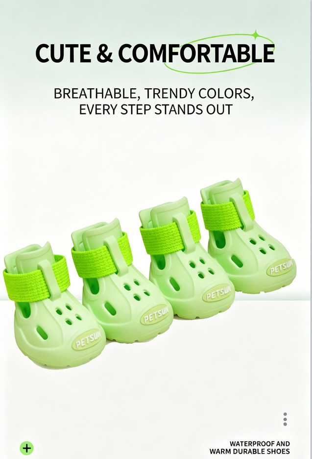 green dog crocs