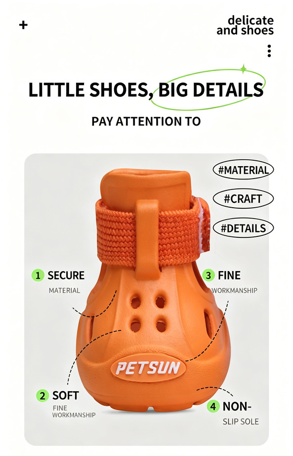 orange dog crocs