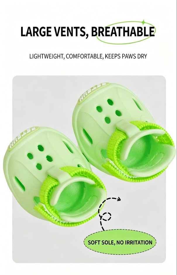 green dog crocs