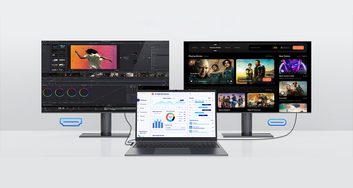 dual monitor for laptop