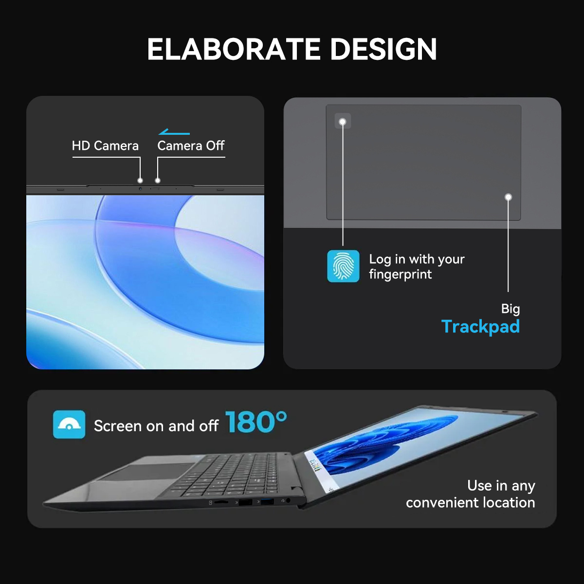 Laptop details design