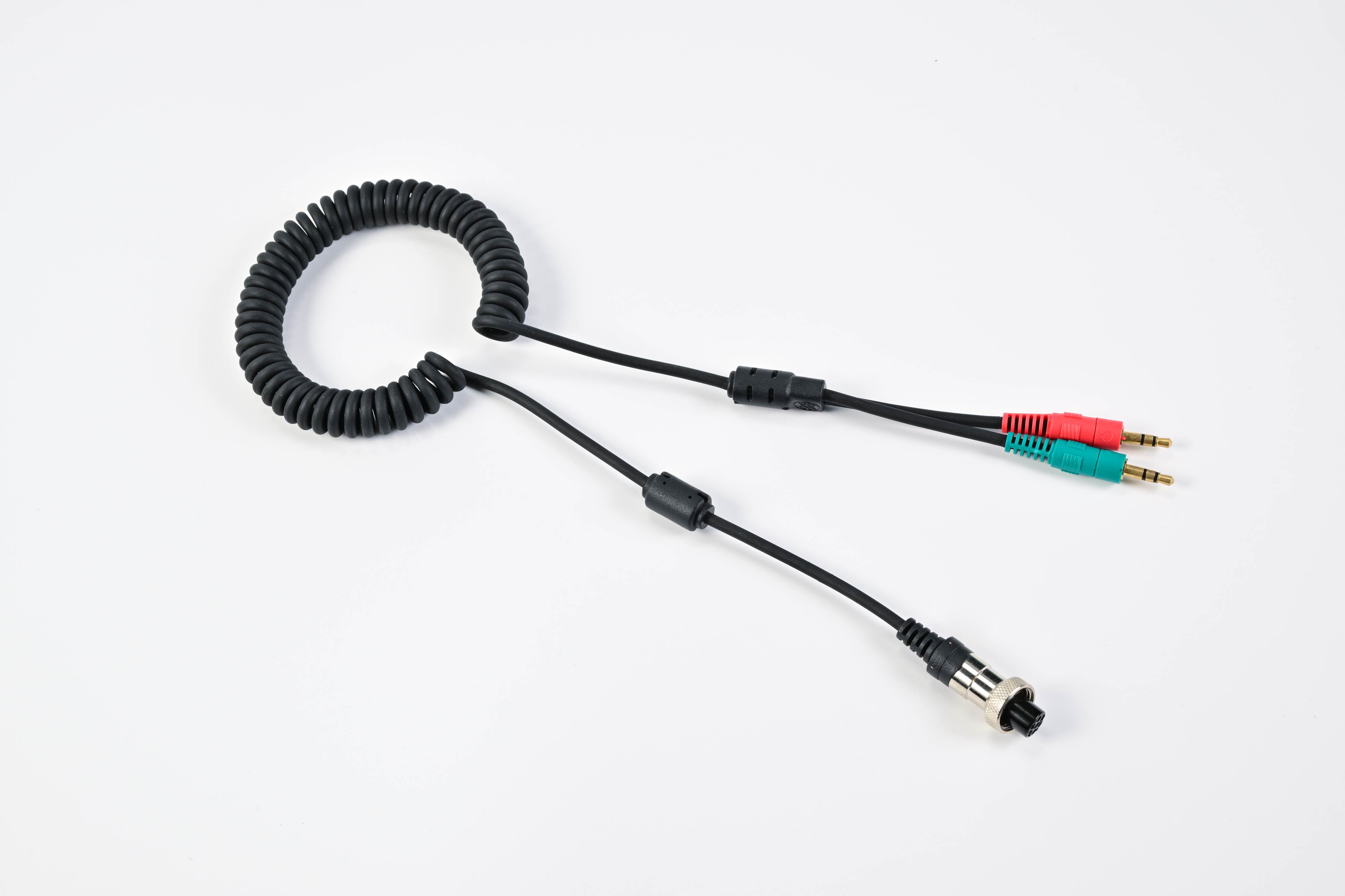 2TRS TO GX12-7 F Spiral cable