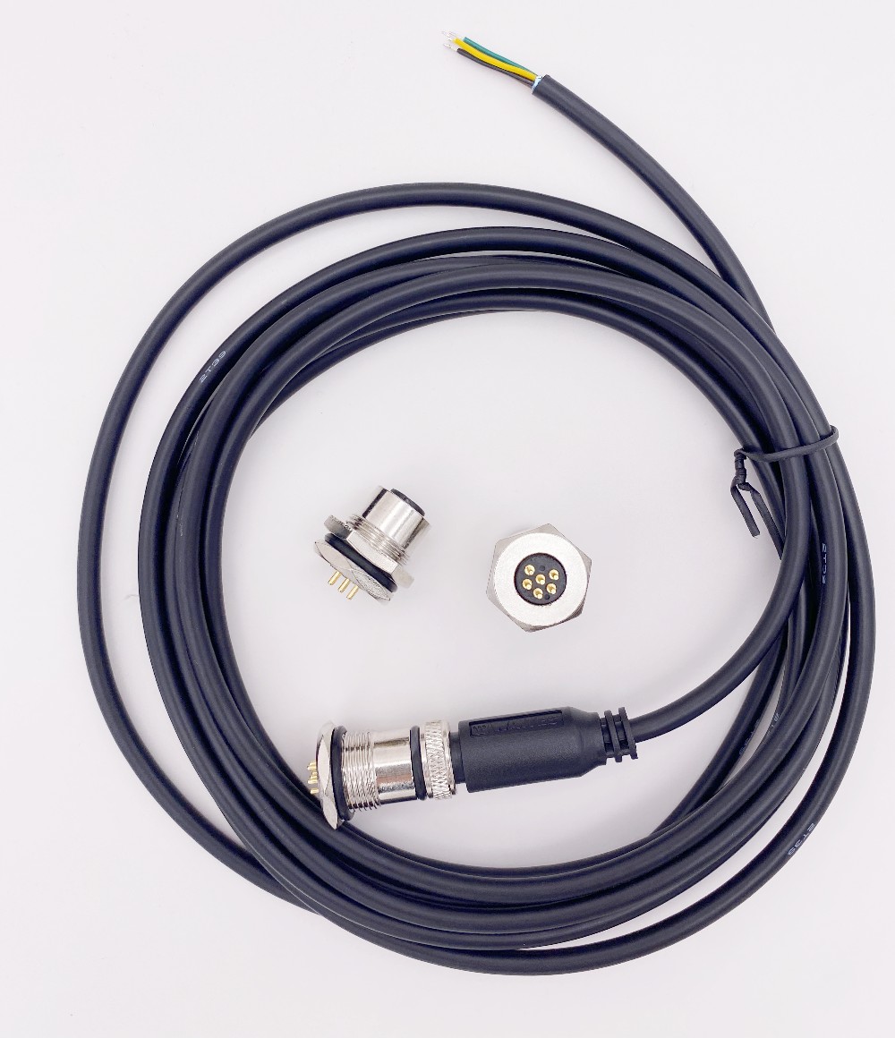 6pin aviation cable + tin-stained