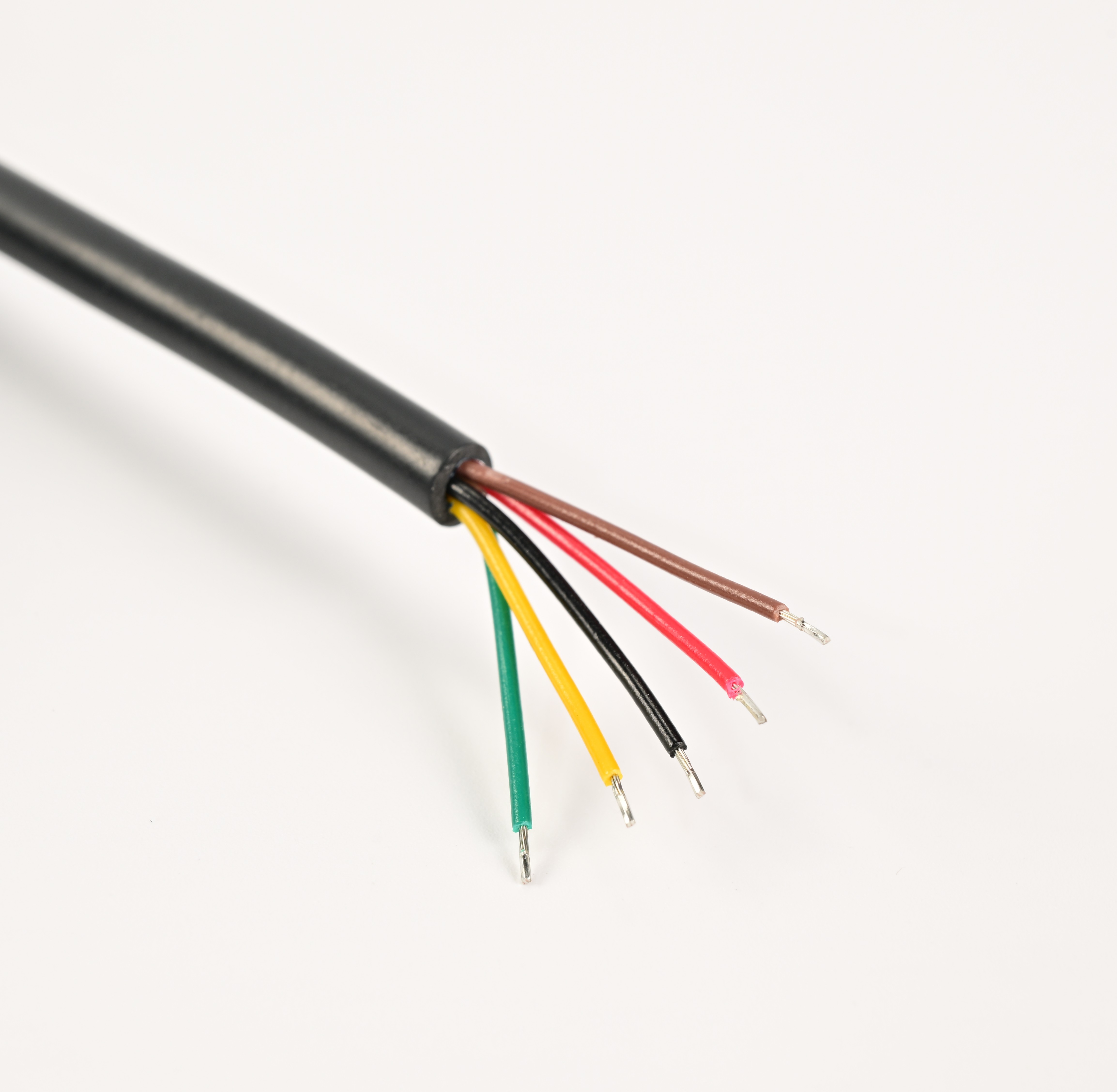 6pin aviation cable + tin-stained