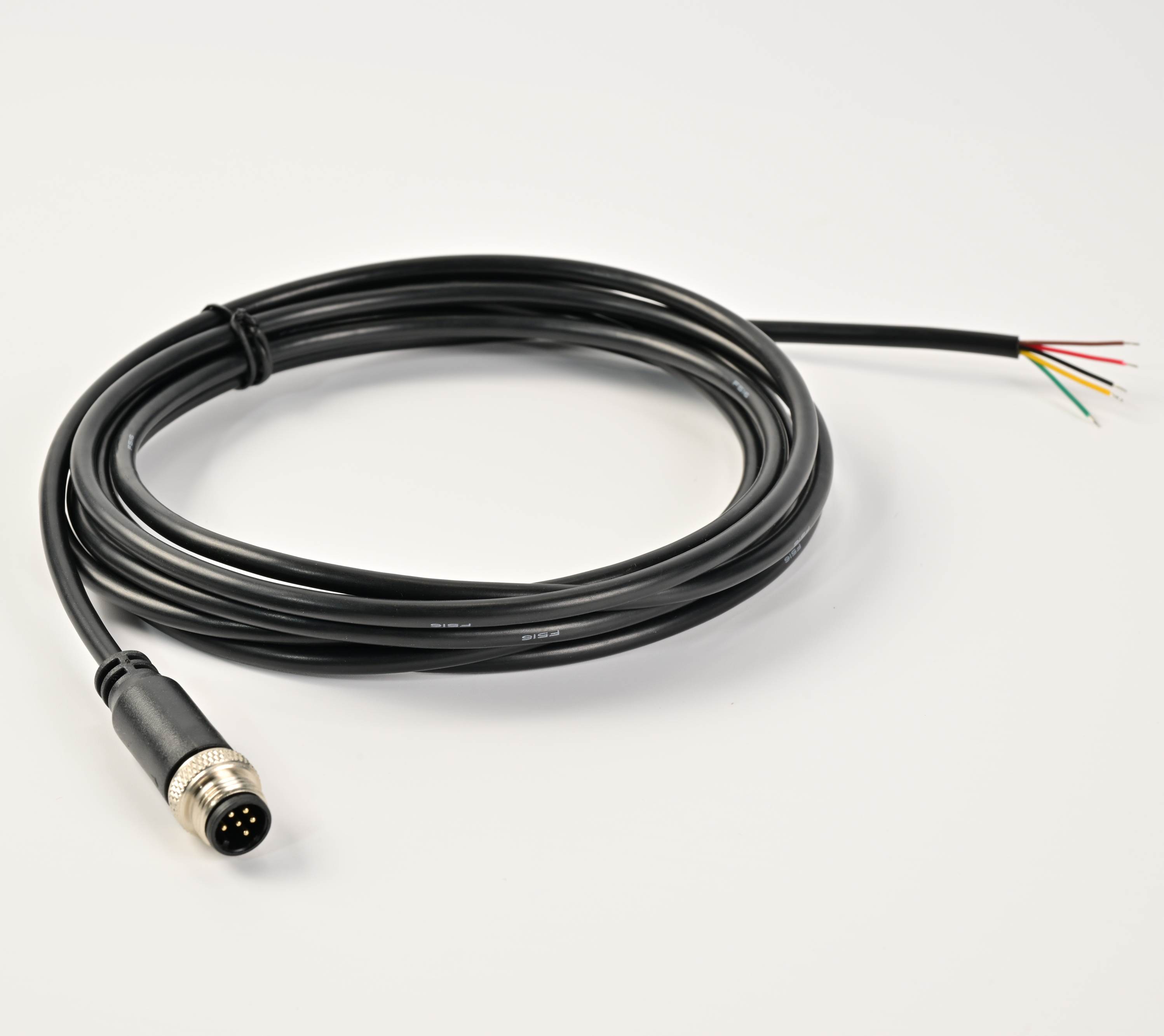 6pin aviation cable + tin-stained