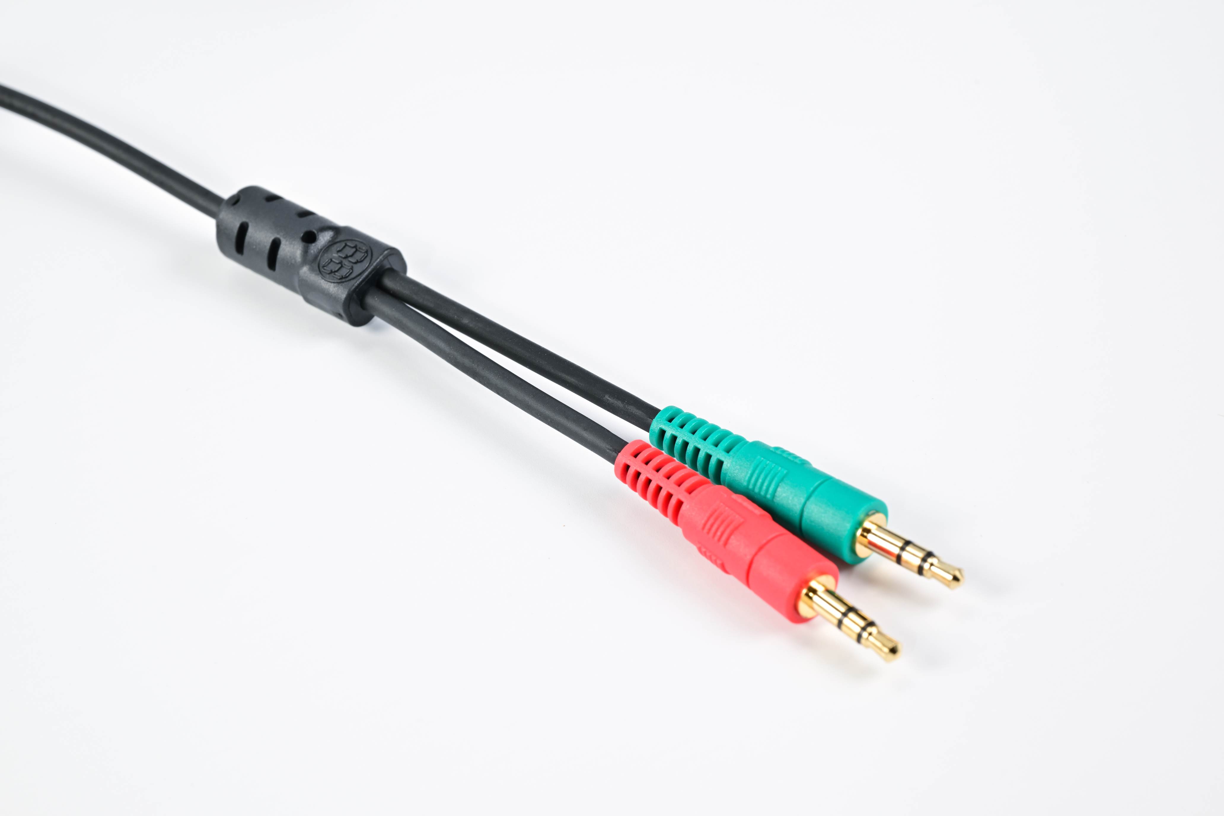 MINI DIN 6PIN TO 2TRS spiral cable