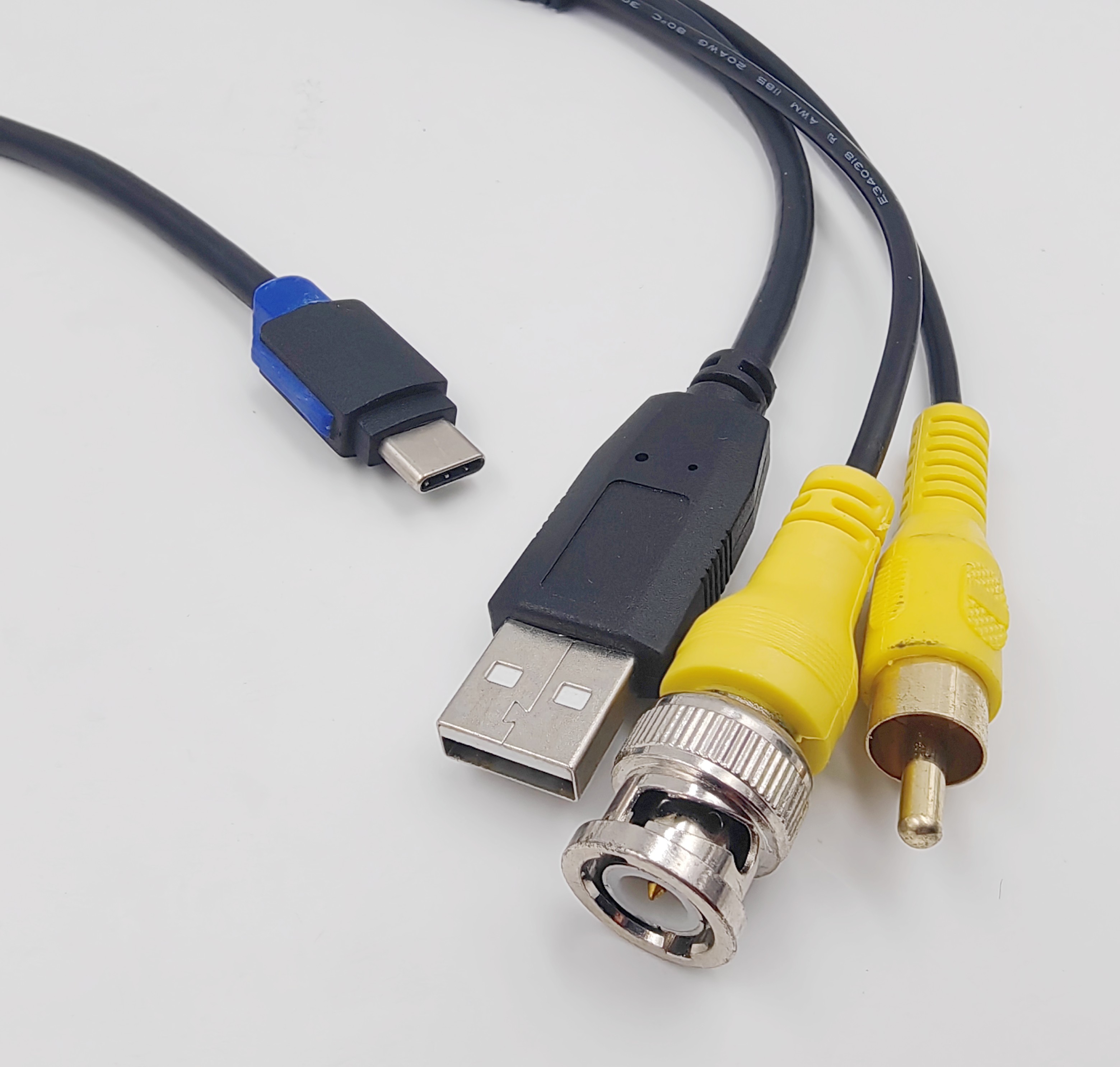 TYPE-C TO BNC+RCA+USB Cable