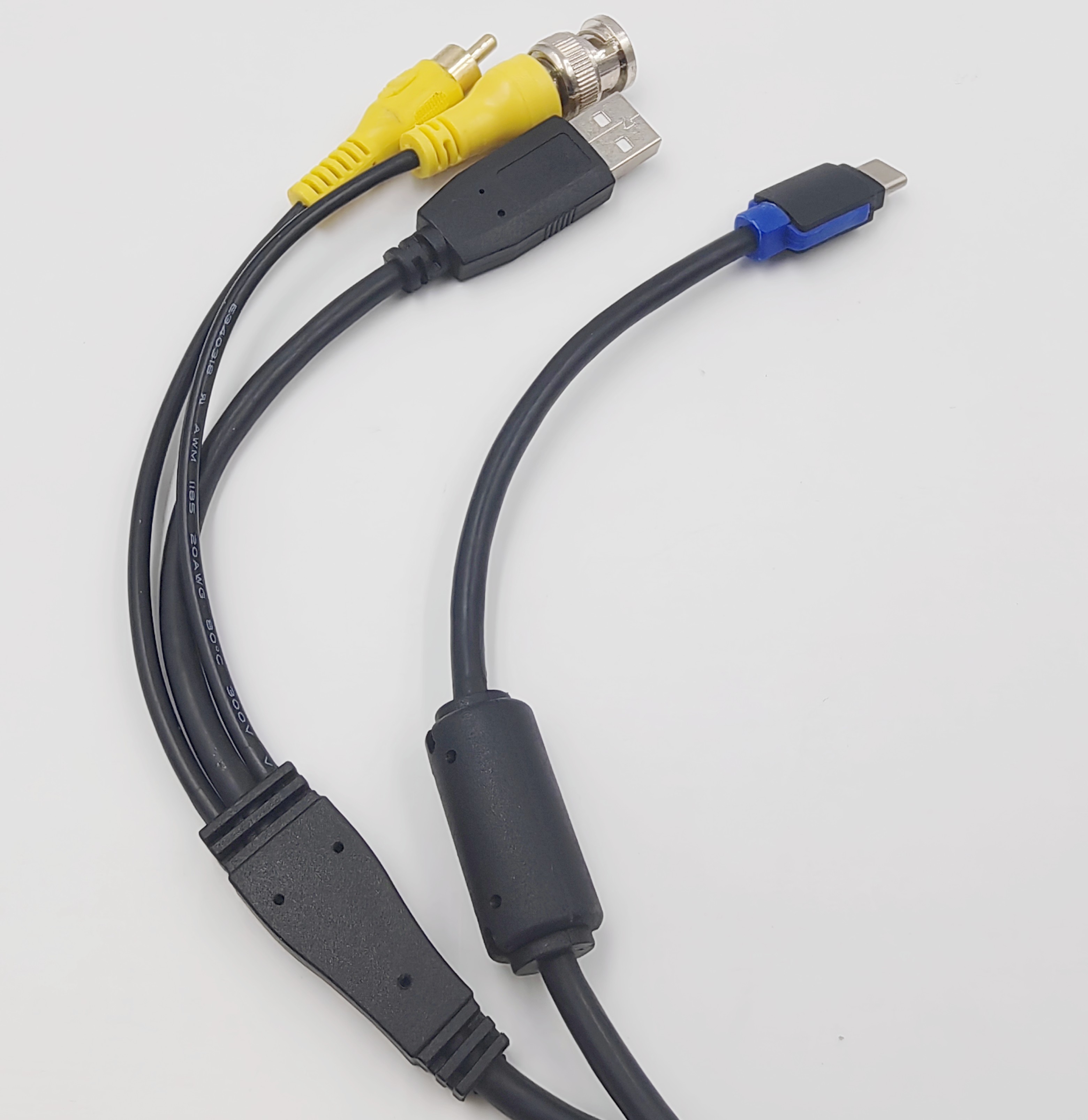 TYPE-C TO BNC+RCA+USB Cable