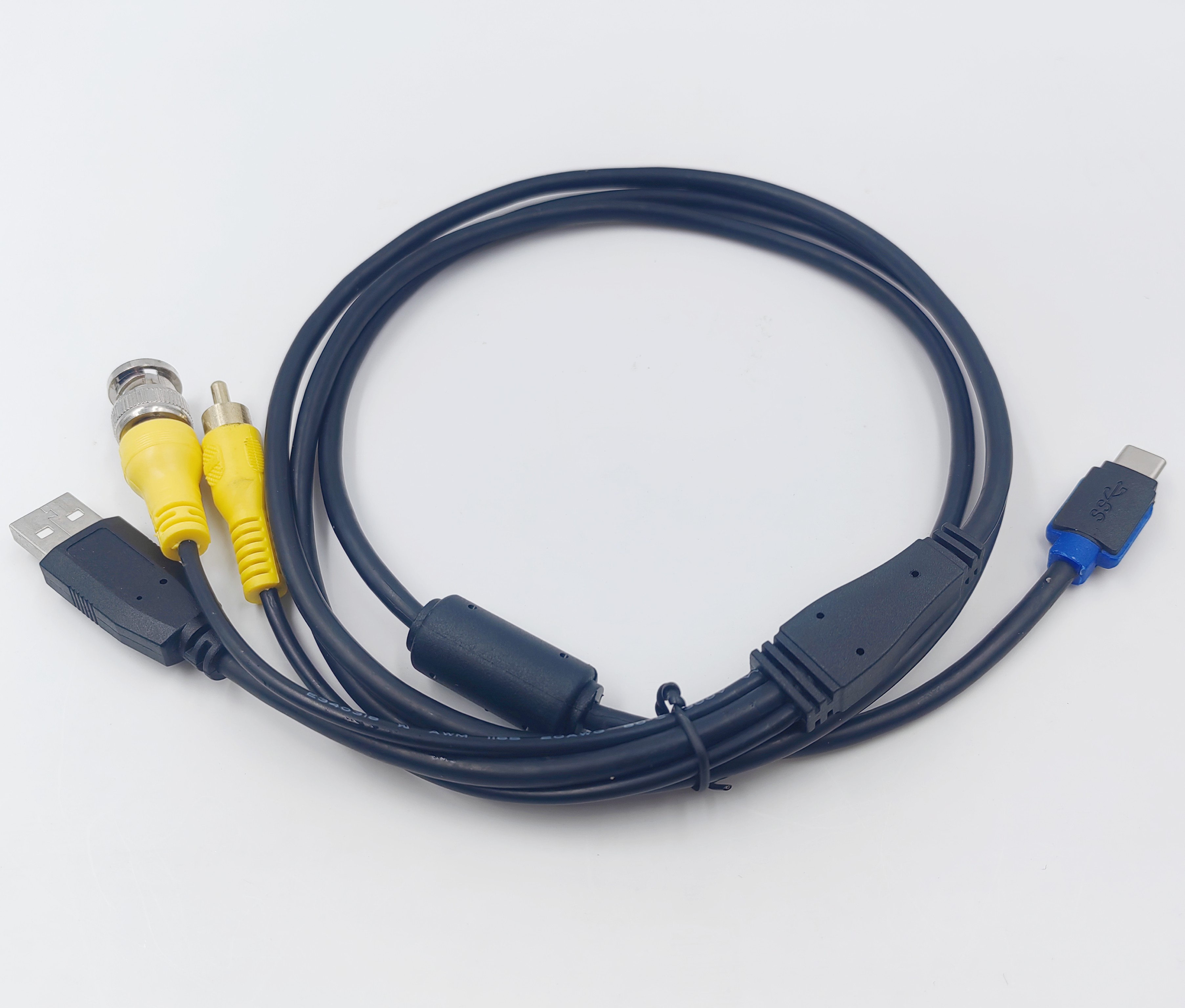 TYPE-C TO BNC+RCA+USB Cable