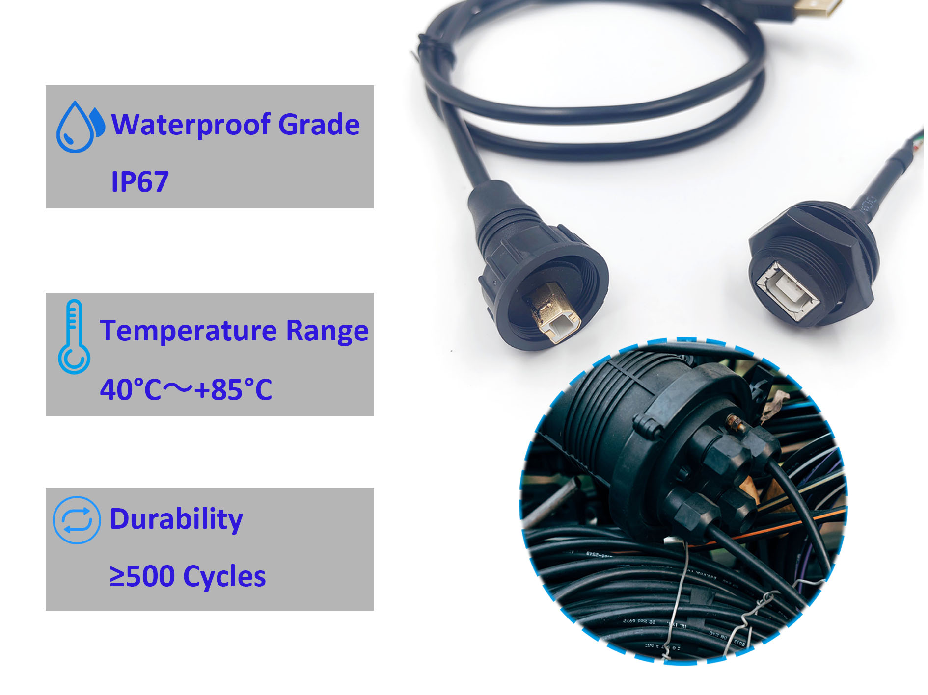 XH2.54-5P Waterproof Base