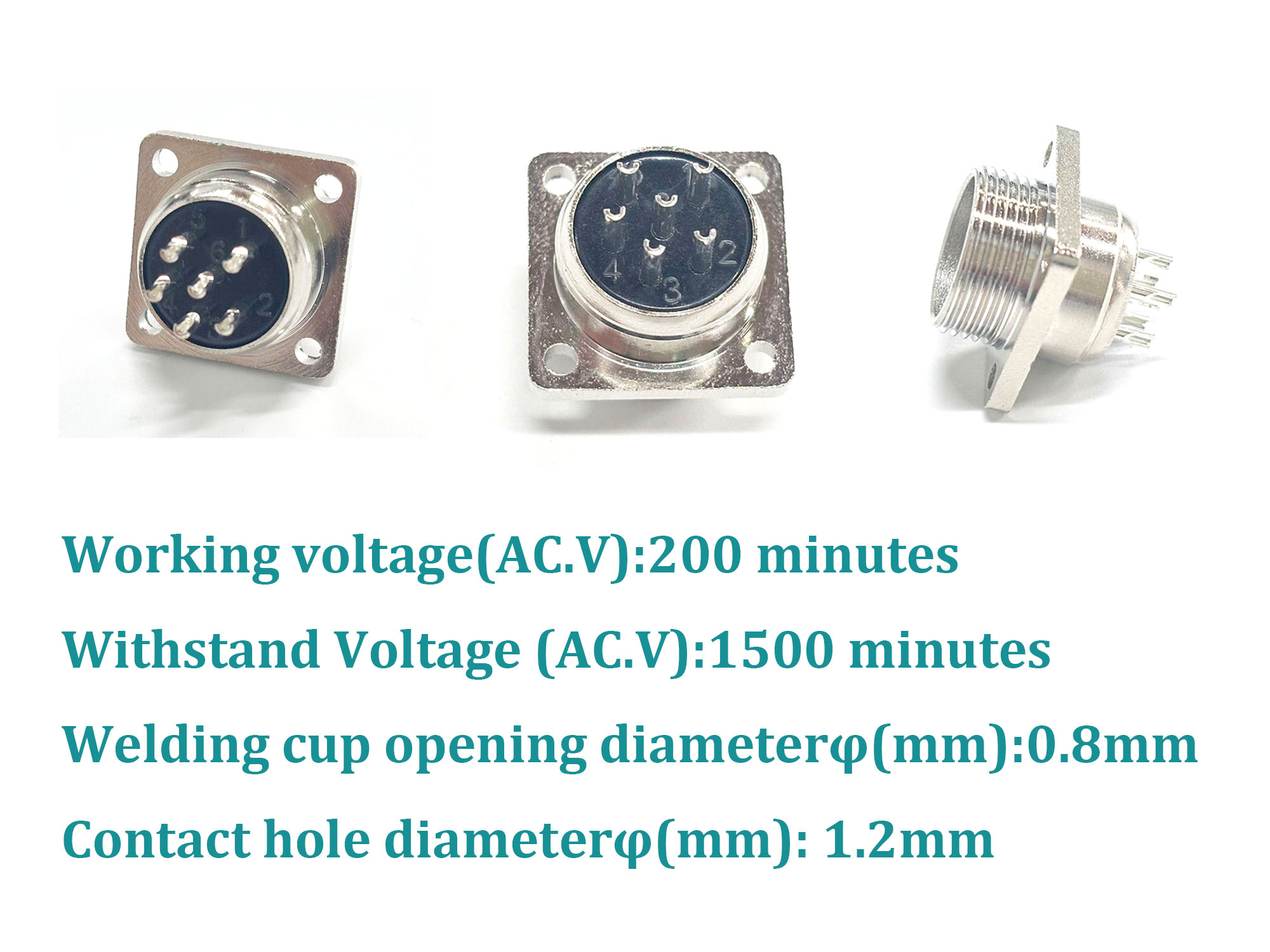 GX16-6Pin aviation plug connector