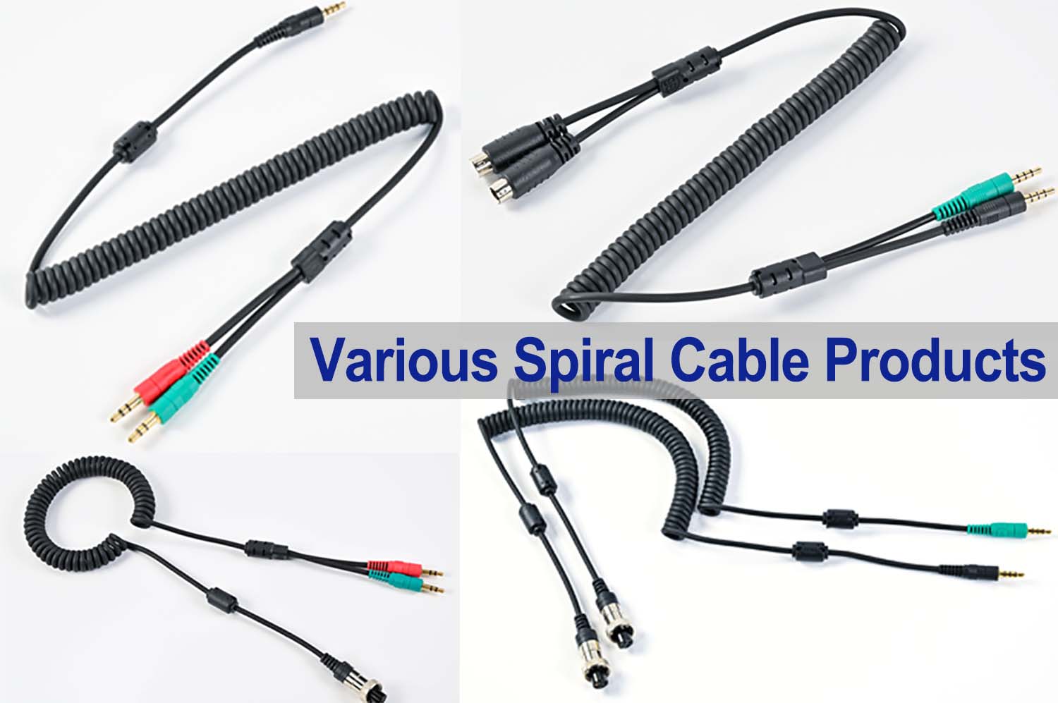 spiral cables,coiled cables,retractable spring cables
