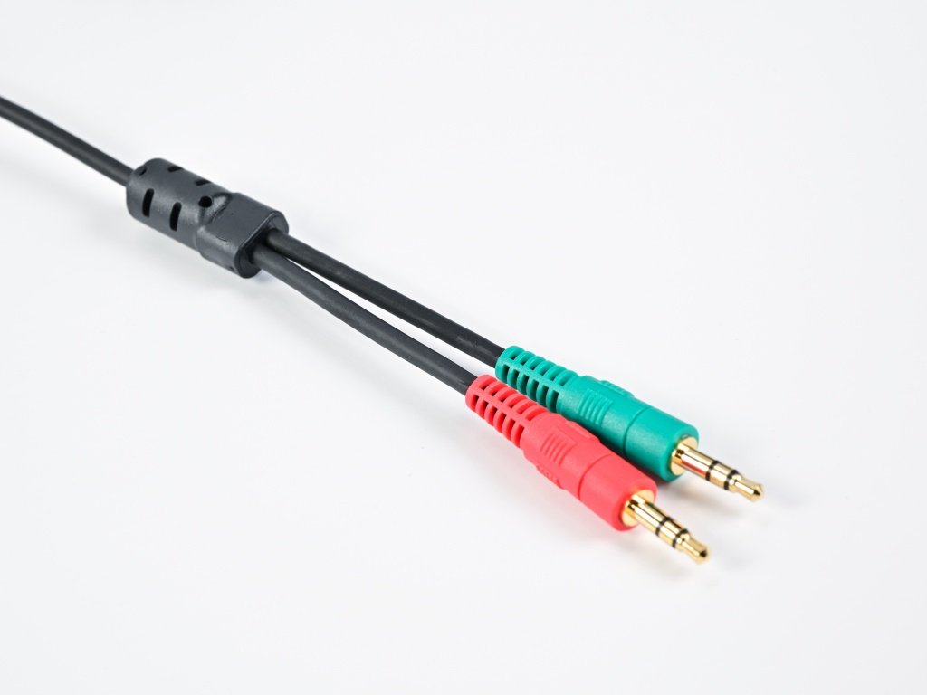 MINI DIN 6PIN TO 2TRS spiral cable