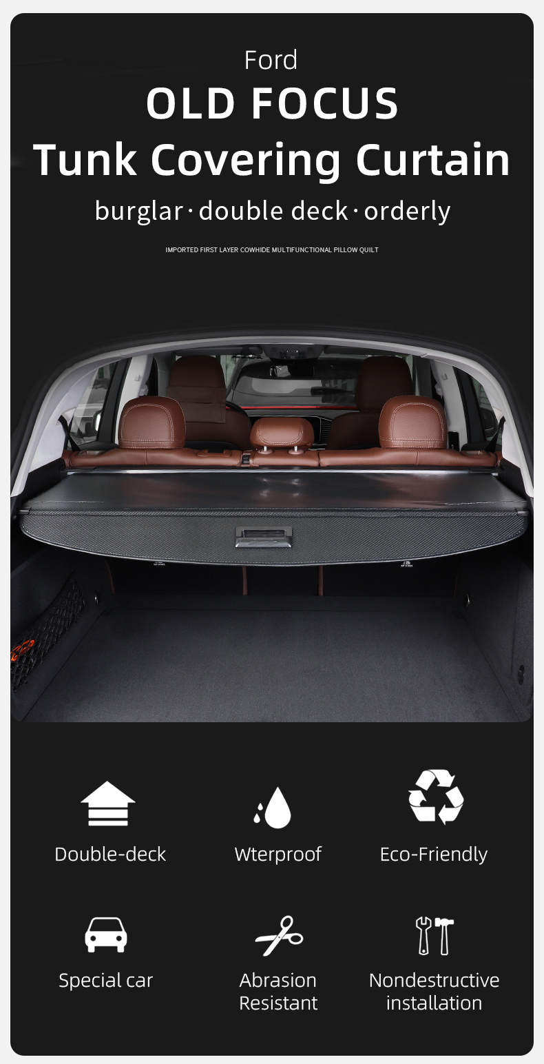 the retractable cargo cover, trunk roll cover