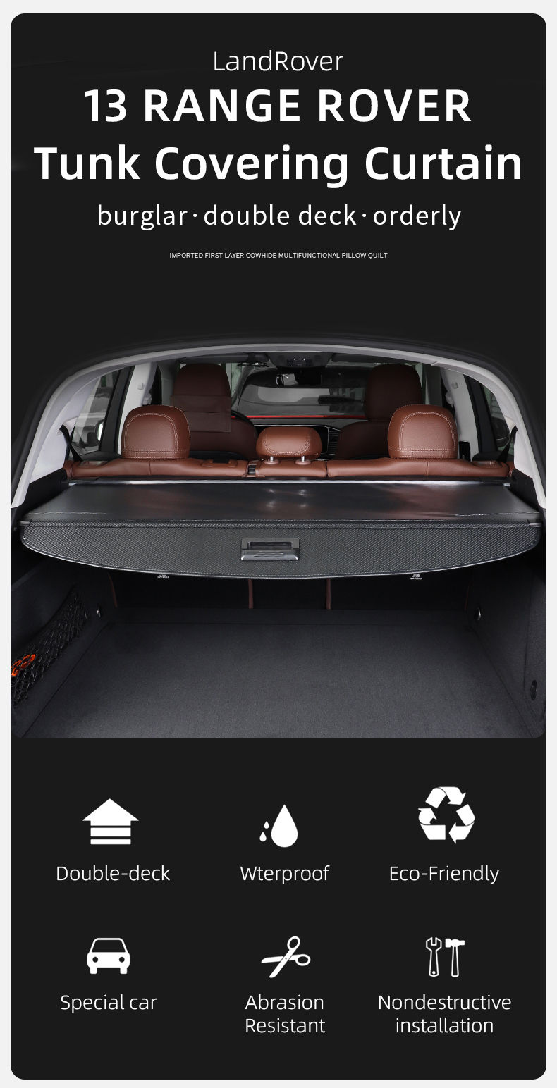 auto retractable cargo cover, trunk cargo cover