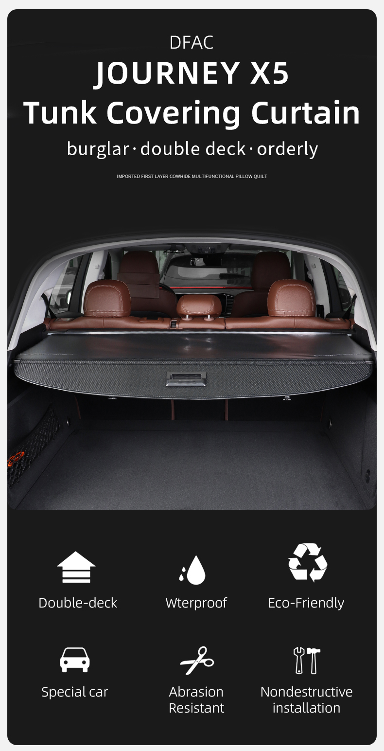 retractable cargo cover, retractable rear shade rear cargo cover