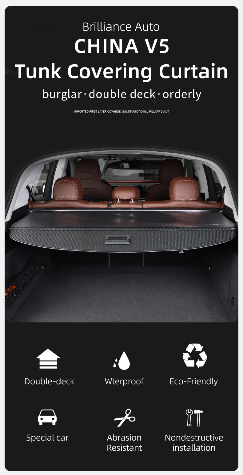 retractable cargo cover, retractable rear cargo cover