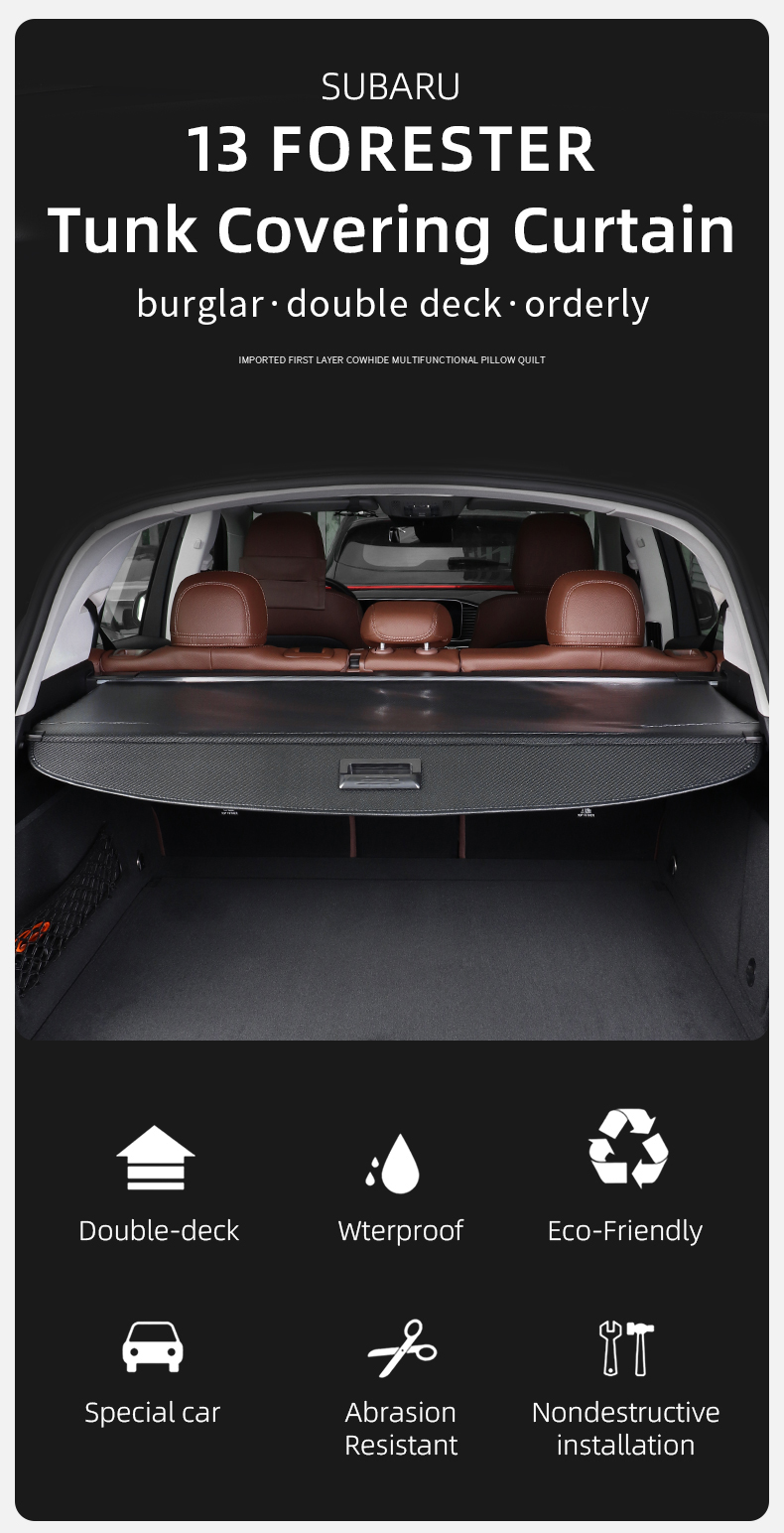 black retractable cargo cover, tonneau cargo trunk cover