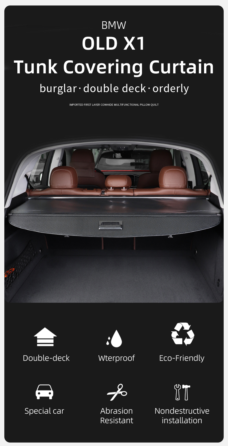 retractable cargo cover for bmw, trunk retractable cargo