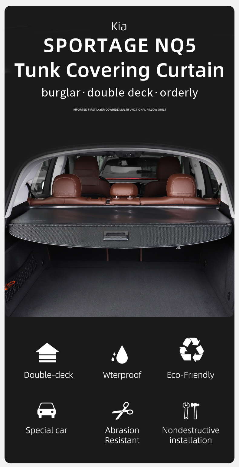 the retractable cargo cover, cargo cover kia 2023 sportage nq5 retractable