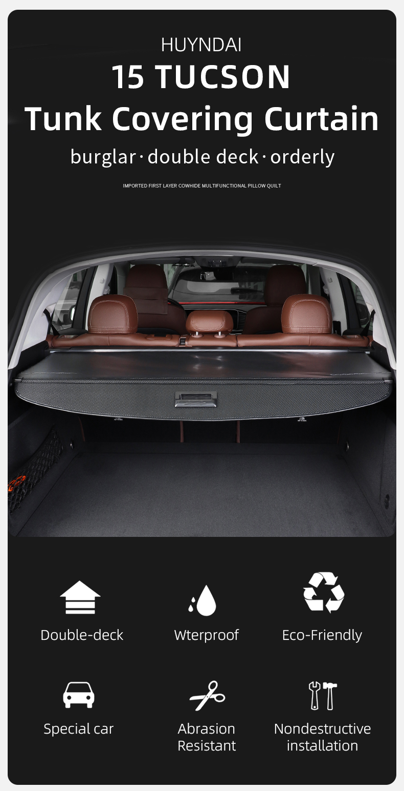 auto retractable cargo cover, car accessories inner retractable cargo cover