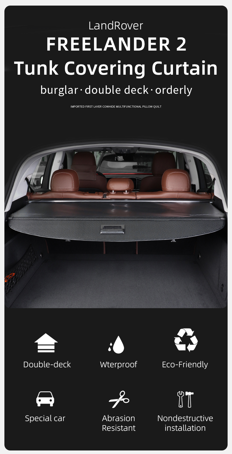 auto retractable cargo cover, retractable trunk cargo cover