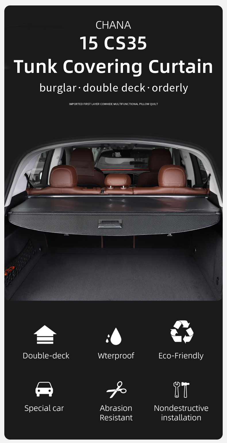 auto retractable cargo cover, car rear trunk cargo