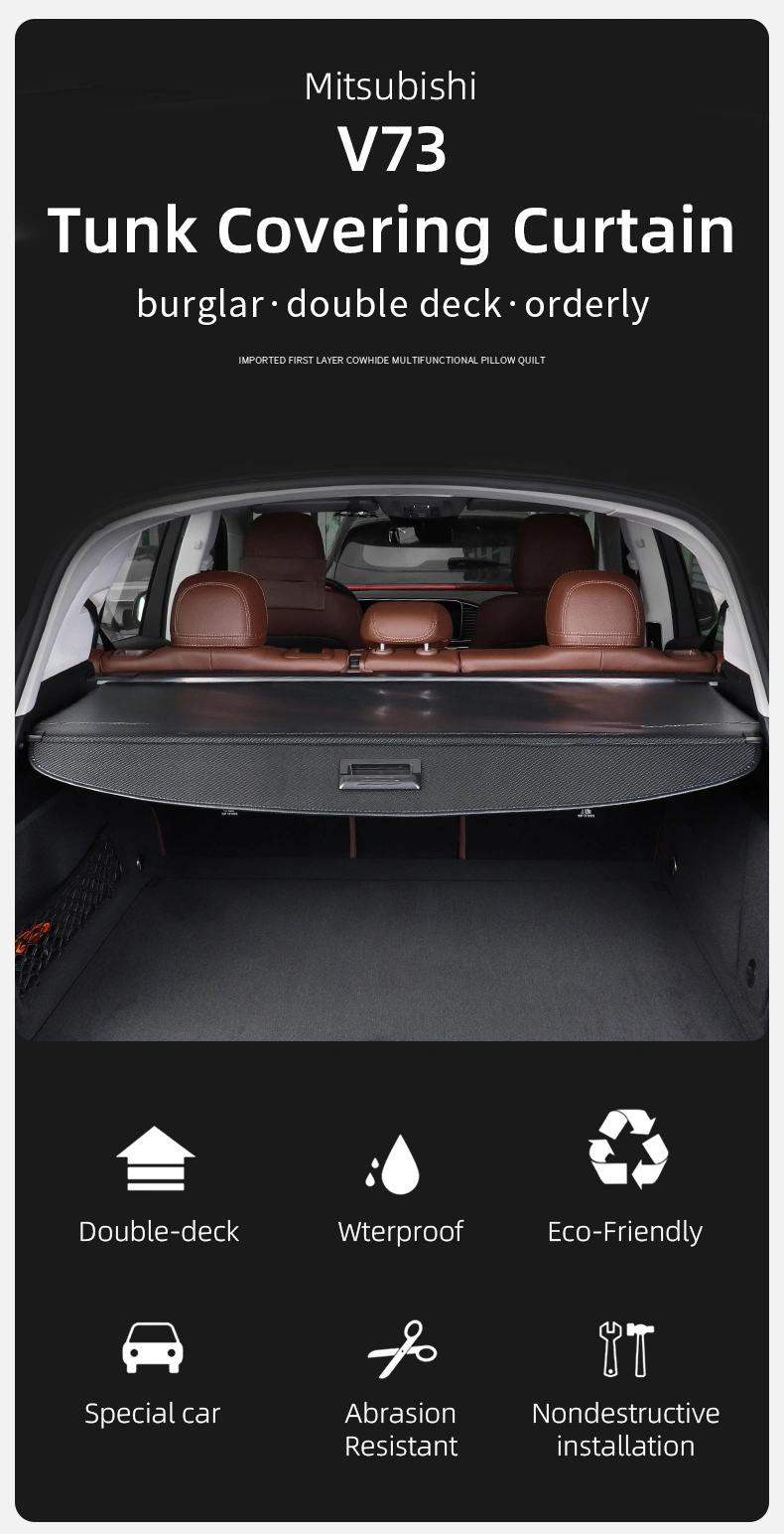 auto retractable trunk cargo cover, rear trunk cover curtain