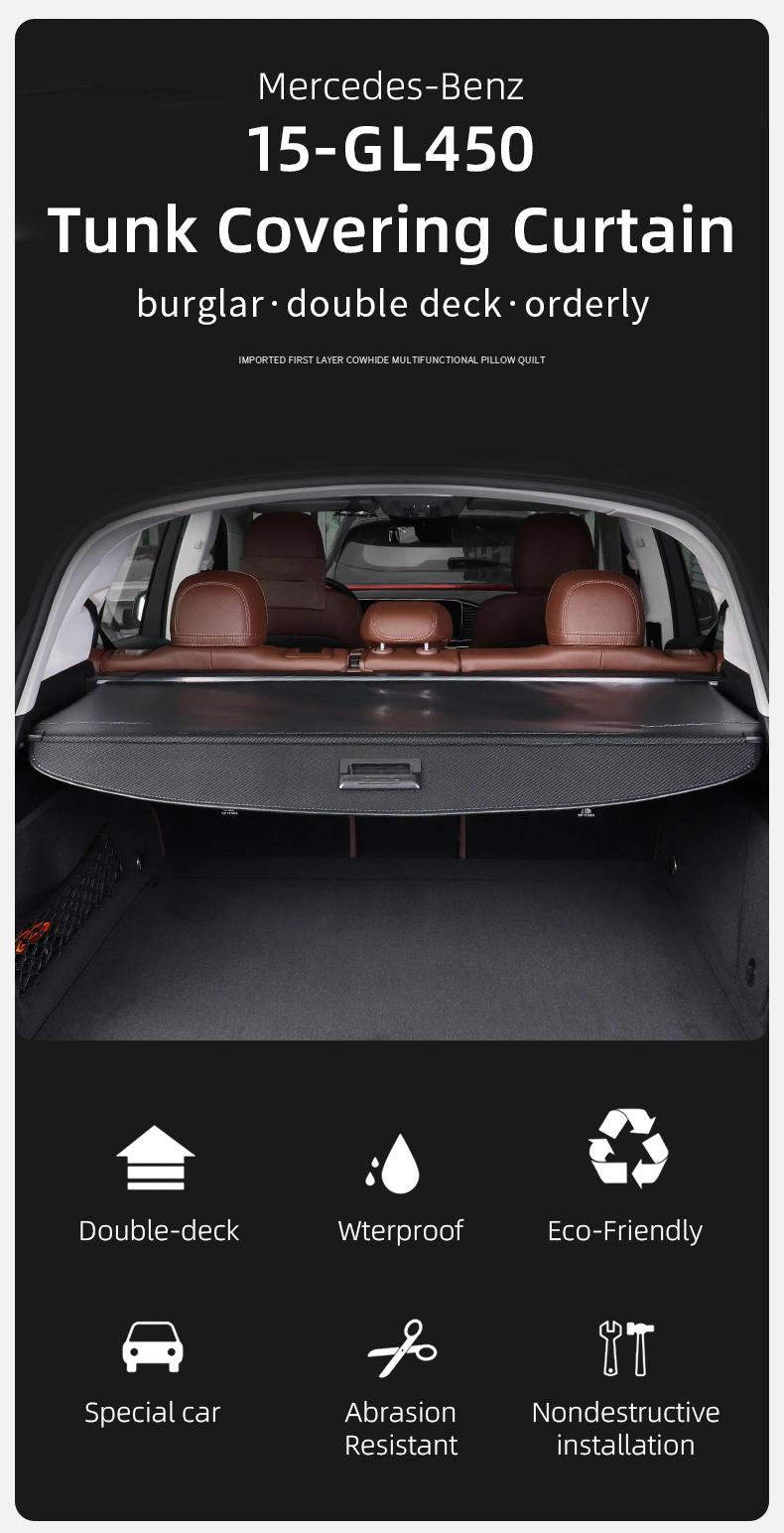 the retractable cargo cover, car rear trunk cargo