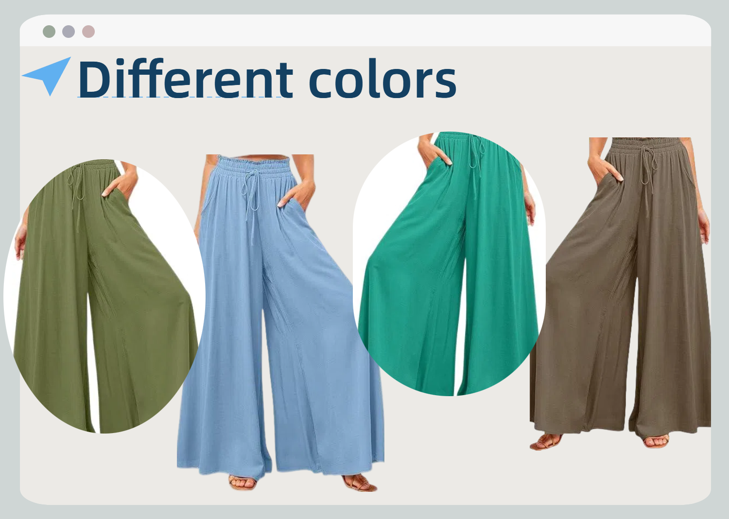different colors of pants