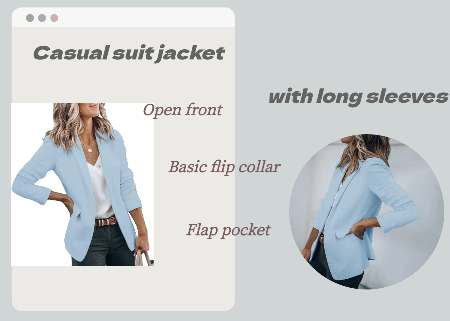 casual suit jacket