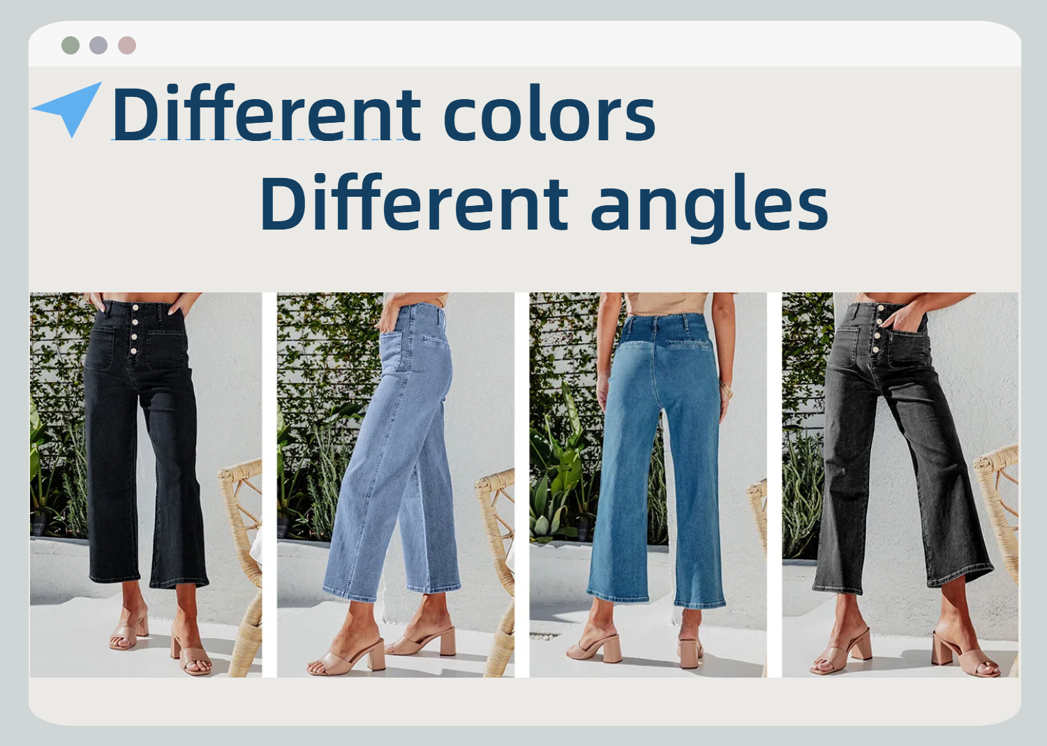 different colors of jeans