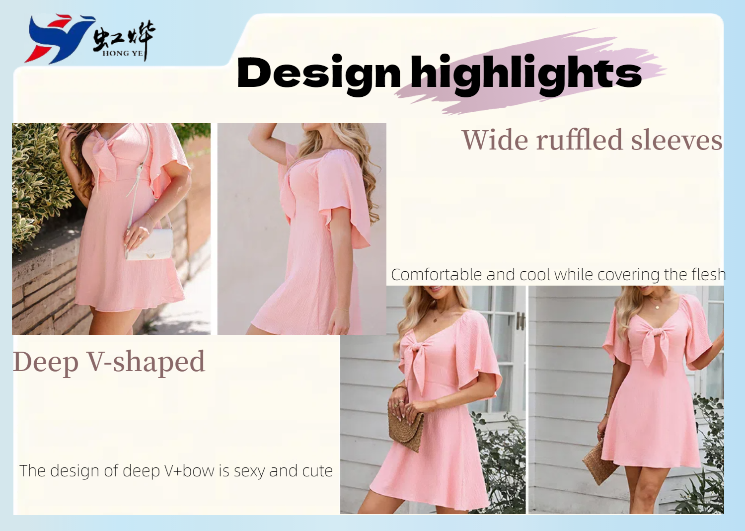 design highlights of dress