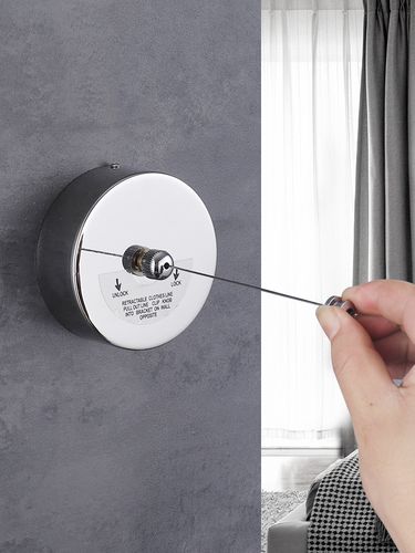 304 stainless steel adjustable clothesline with retractable design