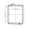 239281/437186 High quality aluminum brazed radiator for BUS truck