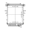 310021/1040251/1003700/20011721/239173/43173 High quality aluminum brazed radiator for BUS truck
