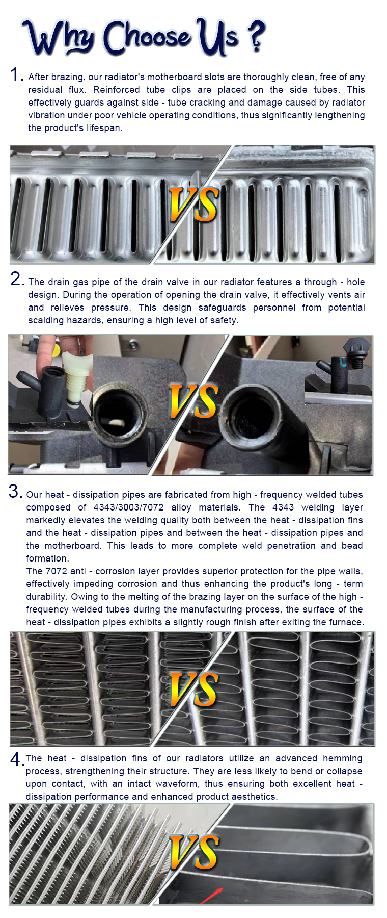 Reason to choose our auto radiator
