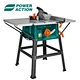 Power Action 2200W Electric Portable Woodworking Table Saw With Table Extended